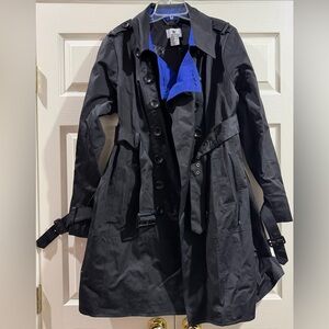 Worthington Parka Black Jacket Women’s Size 1X Trench Coat Business